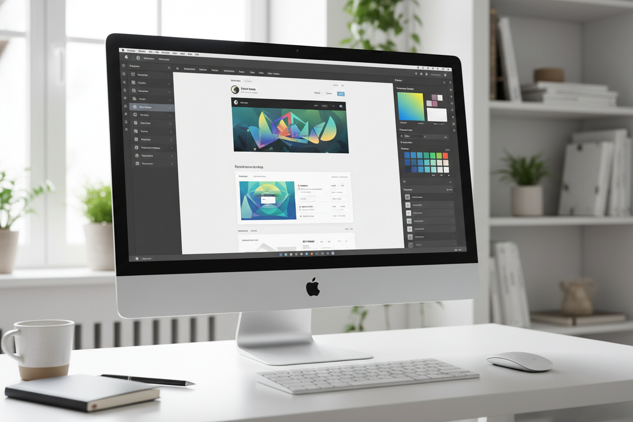 online design software on an apple computer